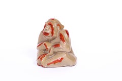 Stoneware Monkey by Margareta Wibom for Bo Fajans, 1930s