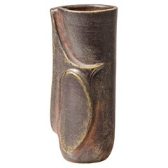 Stoneware ovoid vase with abstract decoration by Georges Martin, circa 1970-1980