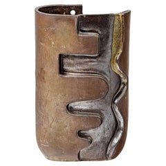 Stoneware ovoid vase with abstract decoration by Georges Martin, circa 1970-1980