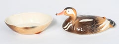 Stoneware Pate Dish and Cover Modelled as a Duck, France circa 1970