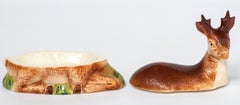 Stoneware Pate Dish and Cover Modelled as a Deer, France circa 1970