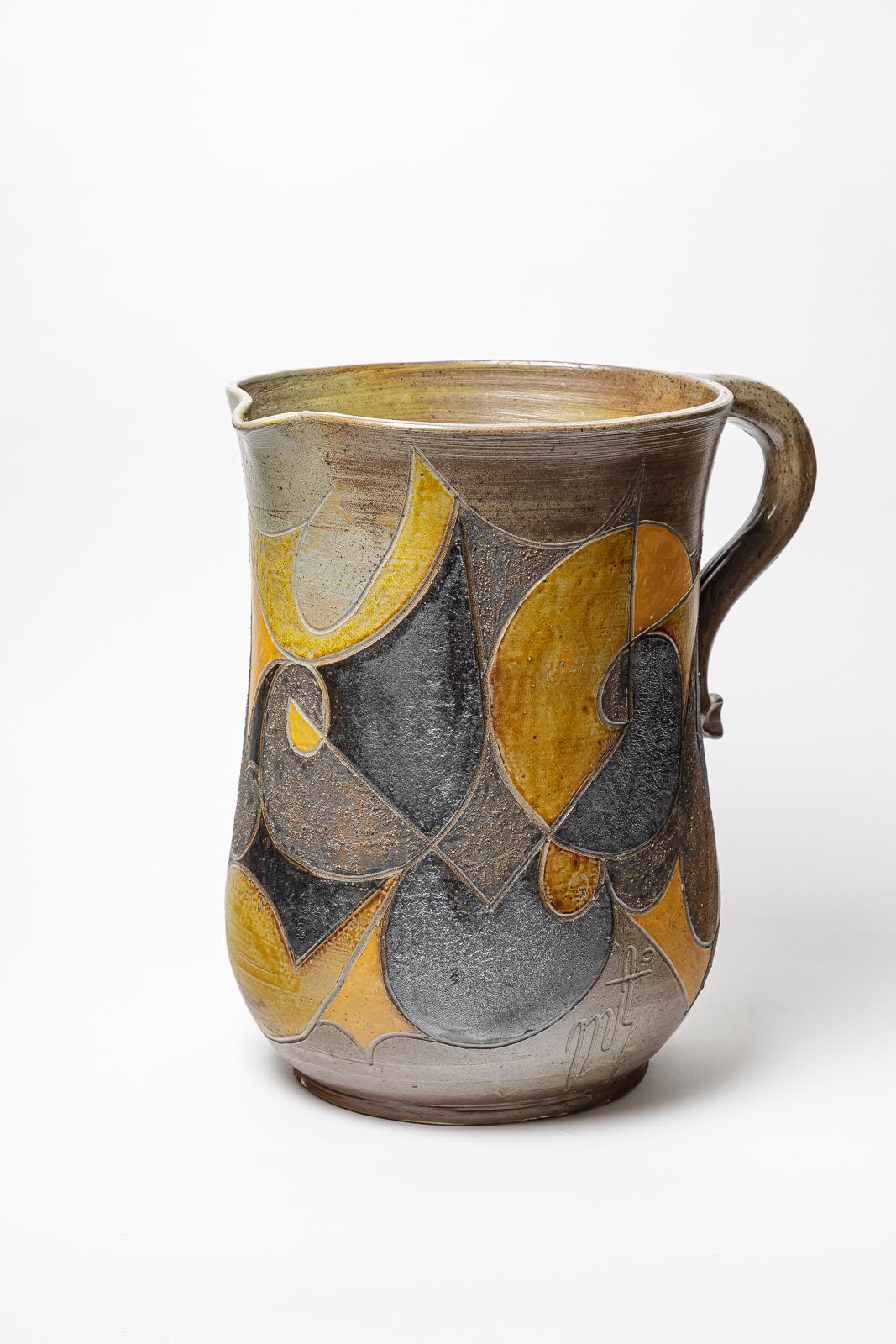 Jarrón - jarra de gres de Georges Martin,  circa 1970-1980. Francés en venta