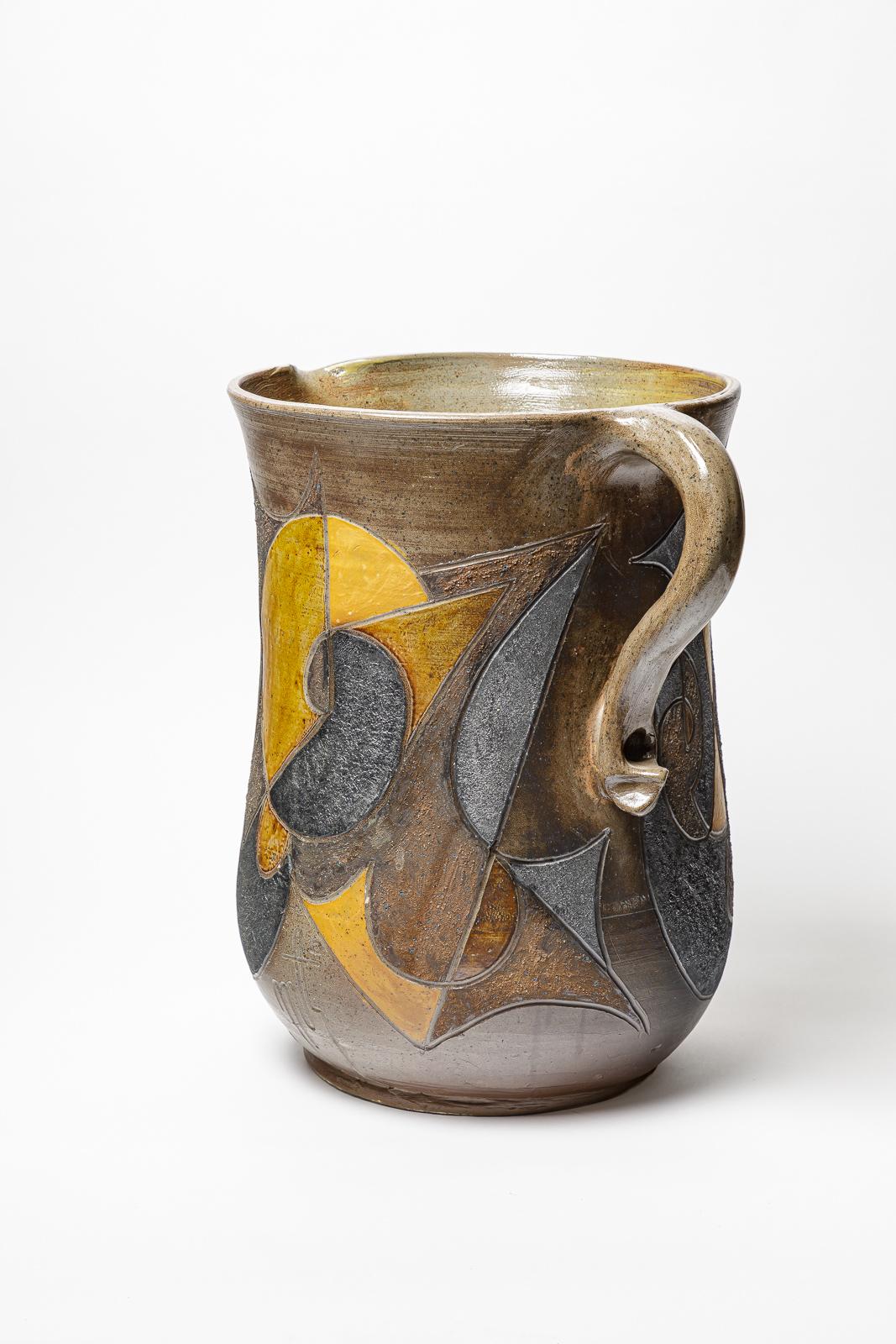 Jarrón - jarra de gres de Georges Martin,  circa 1970-1980. en Excelente estado para la venta en Saint-Ouen, FR