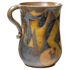 Vaso - brocca in gres di Georges Martin,  circa 1970-1980.