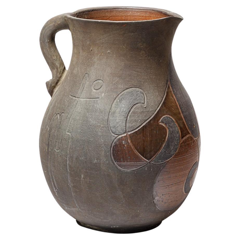 Krug aus Steinzeug von Georges Martin, ca. 1970-1980.