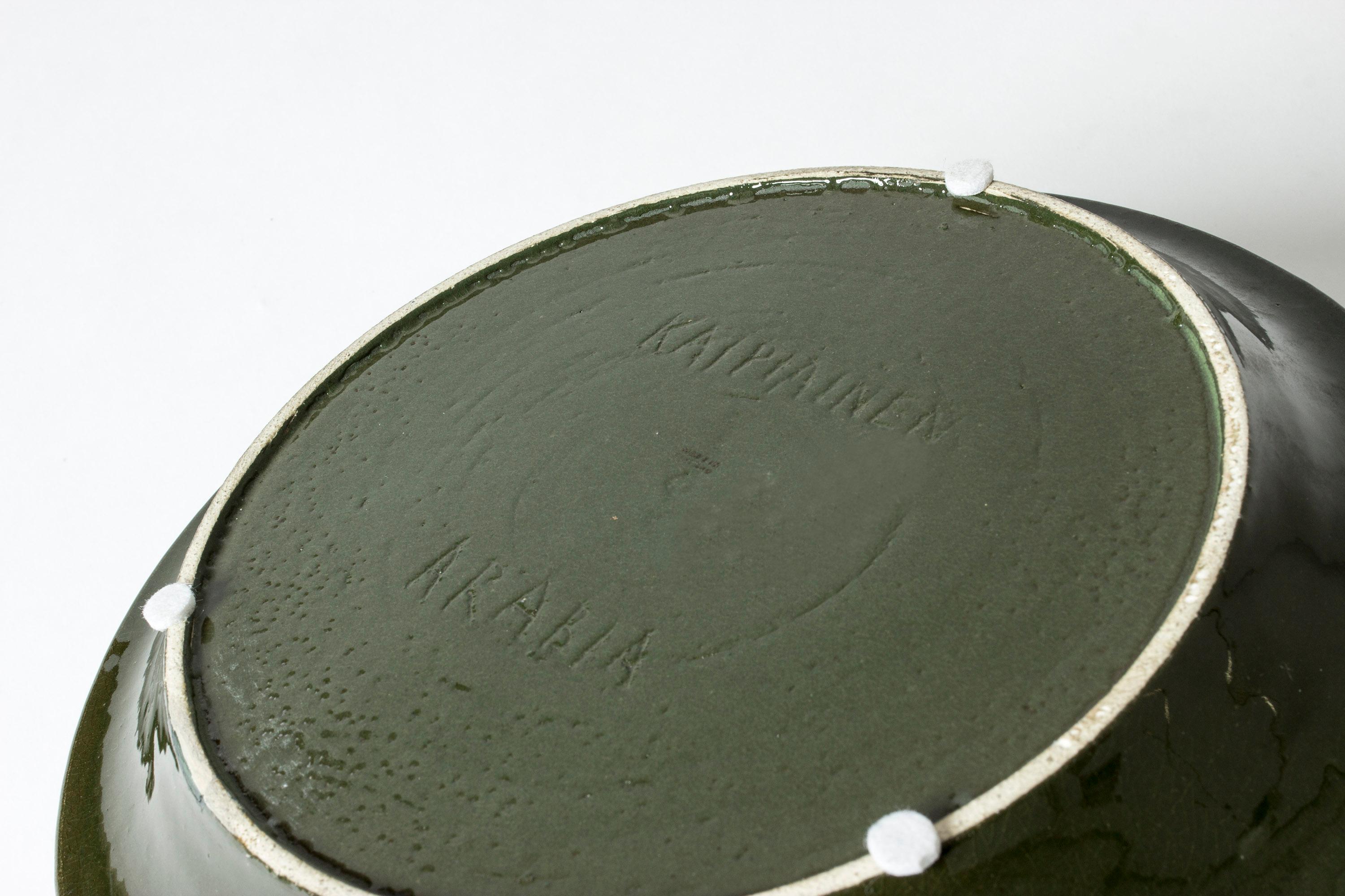 Ceramic Stoneware Platter by Birger Kaipiainen for Arabia, Finland, 1960s