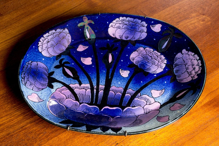 Stoneware Platter by Birger Kaipiainen for Arabia, Finland, 1960s 1