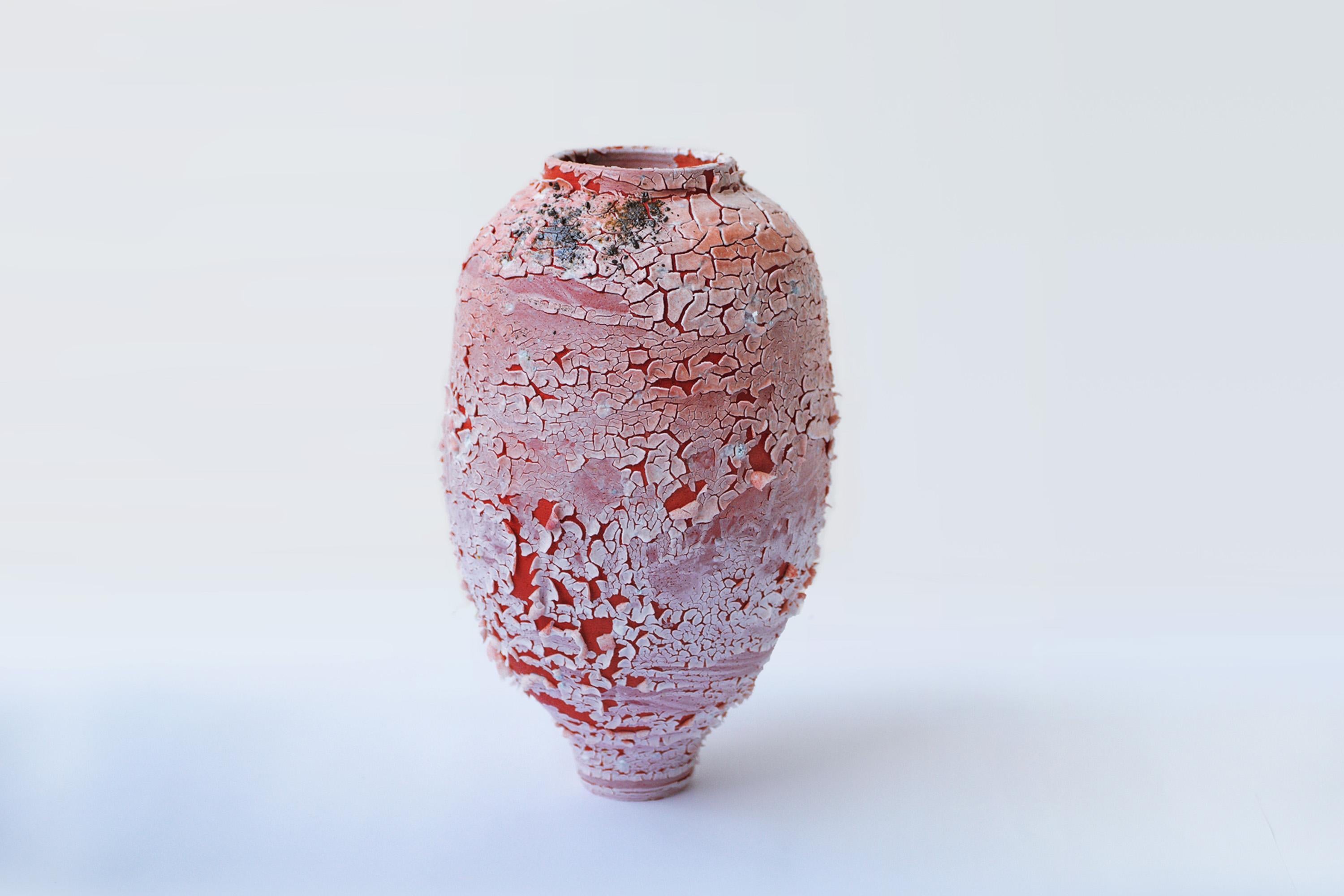 Stoneware red pithos by Arina Antonova
2020
Dimensions: H 50 x D 30 cm
Materials: stoneware, wild clay, glaze

Born in Sewastopol (Crimea), I was surrounded by the natural variety of the coastal Black Sea views with rocky beaches and