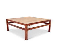 Couchtisch aus Steingut und Palisanderholz von Tue Poulsen