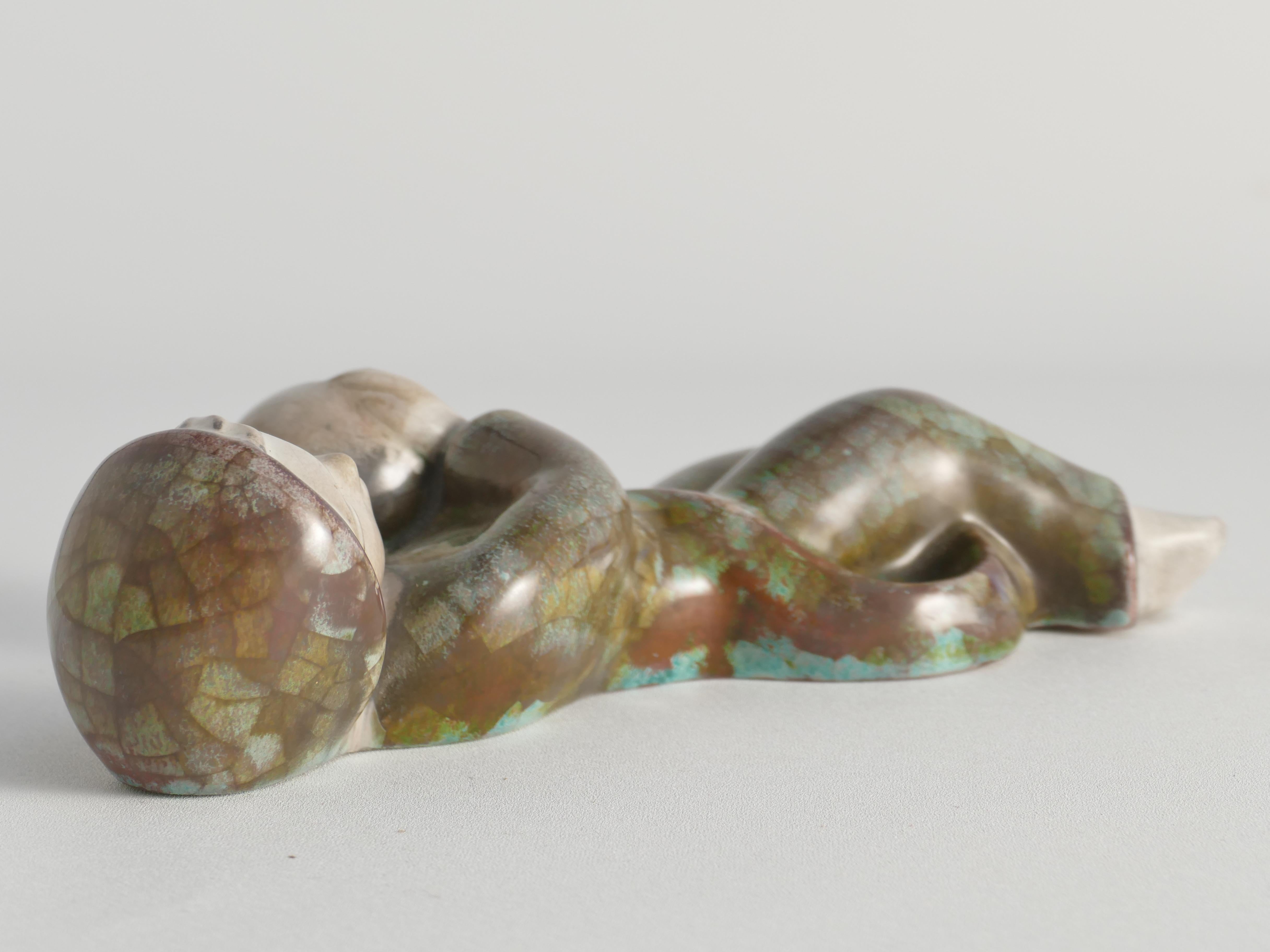 Danese Sconce in gres con motivo a forma di ragazzo di Marianne Starck per Michael Andersen & Son in vendita