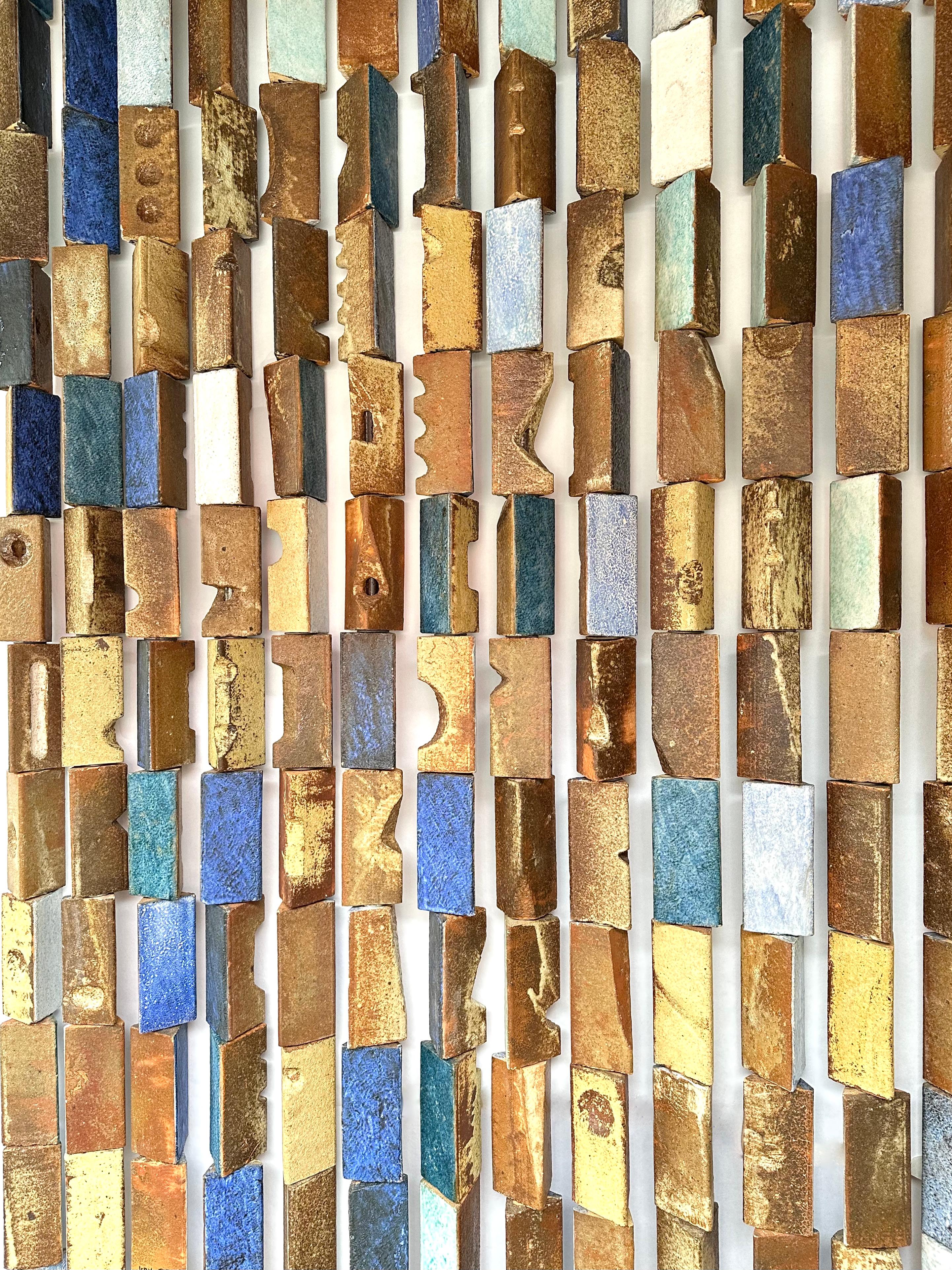 French Stoneware Screen, Jean-Pierre Viot, France 1970 For Sale