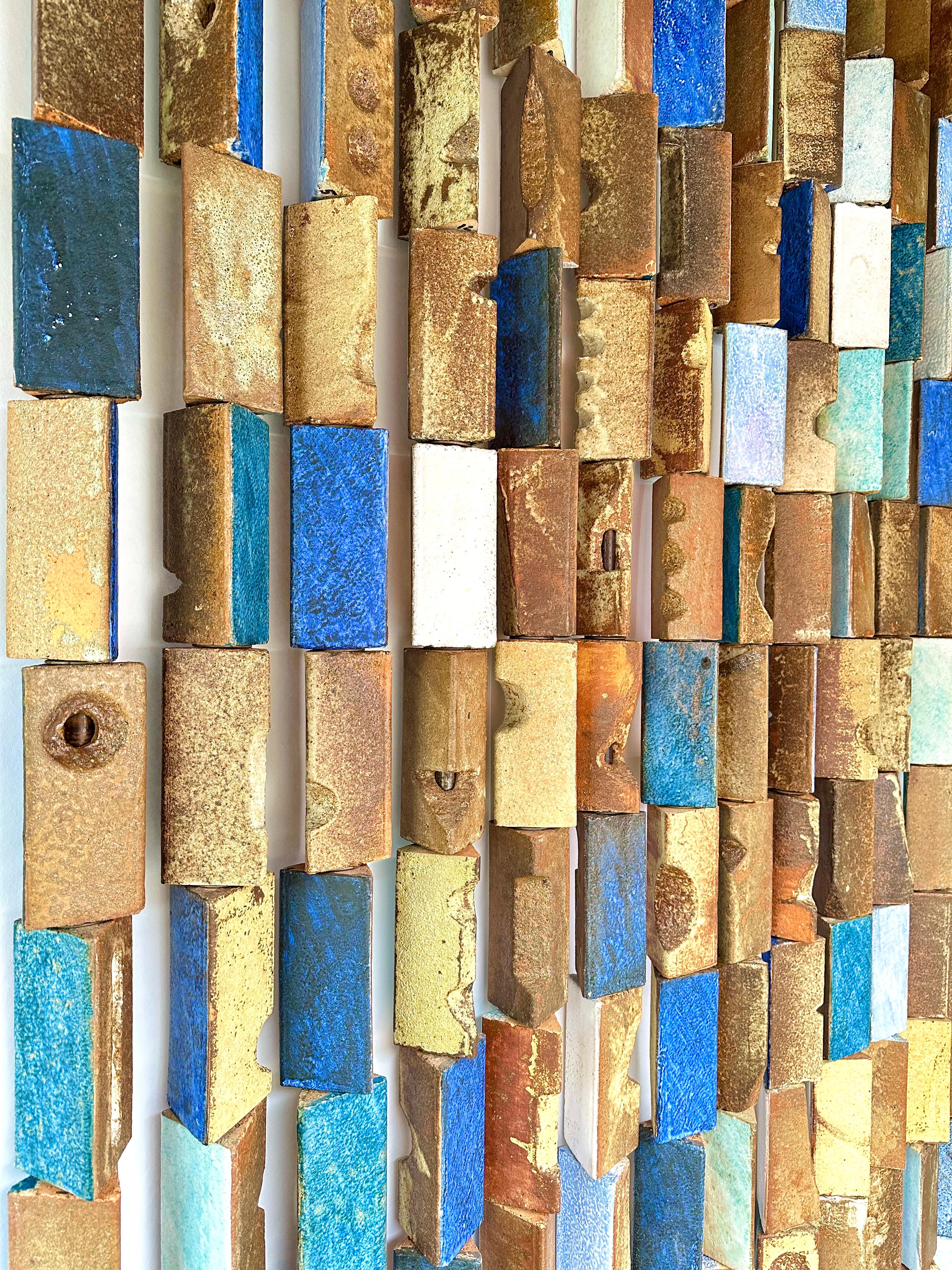 Late 20th Century Stoneware Screen, Jean-Pierre Viot, France 1970 For Sale