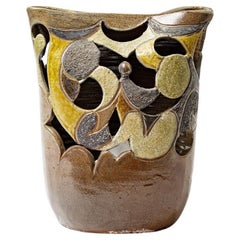 Stoneware sculptural lamp by Georges Martin, circa 1970-1980.