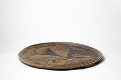 Piatto scultura in gres di George Martin, 1970-1980 circa.