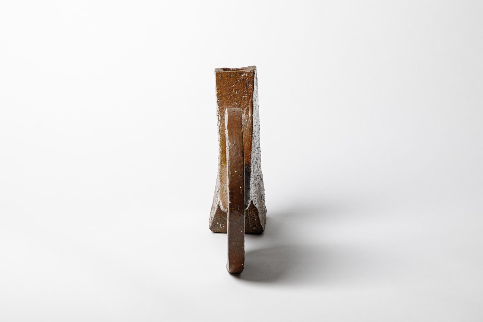 Beaux Arts Stoneware sculpture by Georges Martin, circa 1970-1980. Unique piece. For Sale