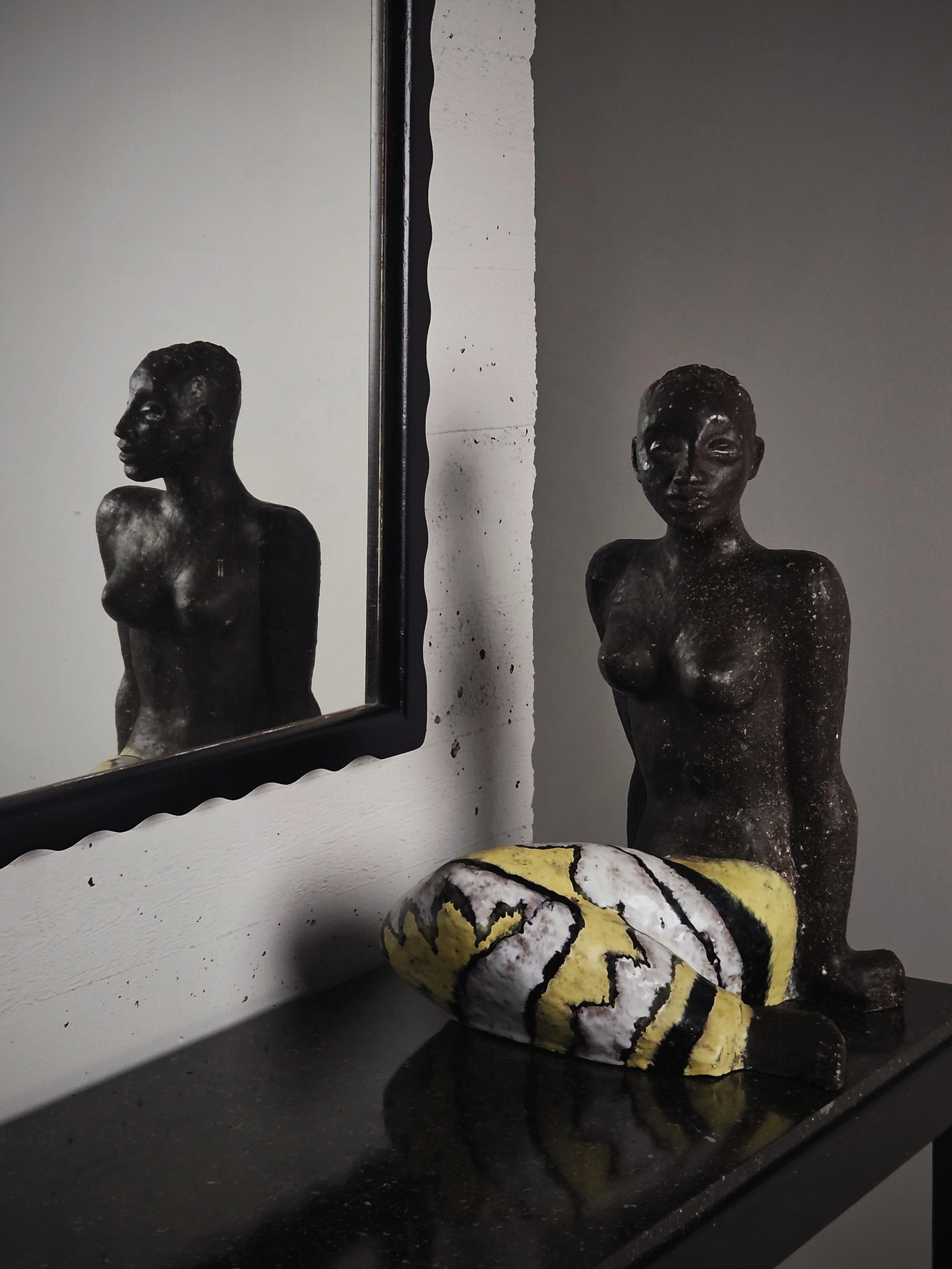 Sculpture en grès de Vicke Lindstrand pour Upsala Ekeby, Suède, années 1950 en vente 6