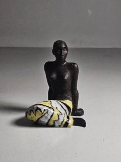 Stoneware sculpture by Vicke Lindstrand for Upsala-Ekeby, Sweden, 1950s