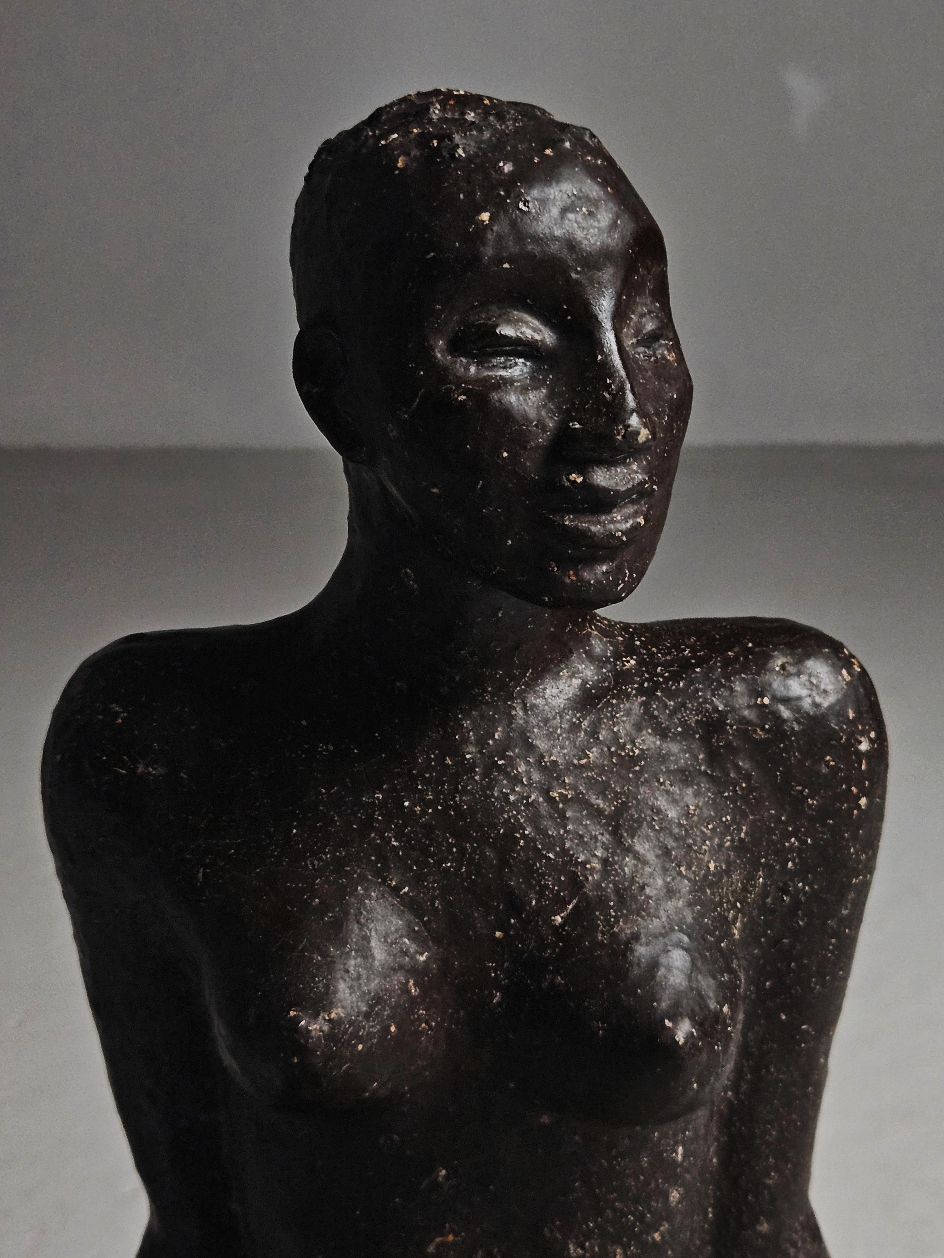 Sculpture en grès de Vicke Lindstrand pour Upsala Ekeby, Suède, années 1950 en vente 2