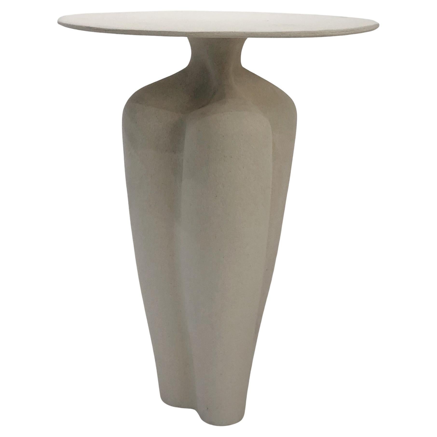 Stoneware Side Table 2 by Sophie Vaidie For Sale