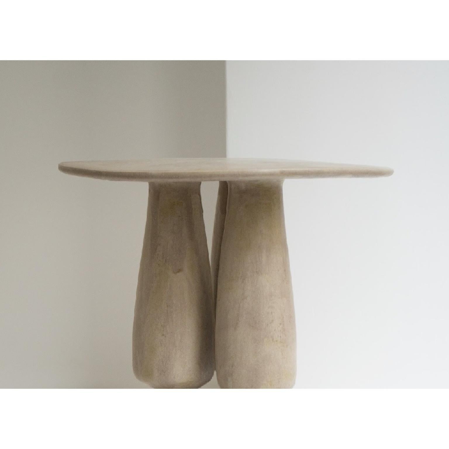 Post-Modern Stoneware Side Table by Sophie Vaidie For Sale