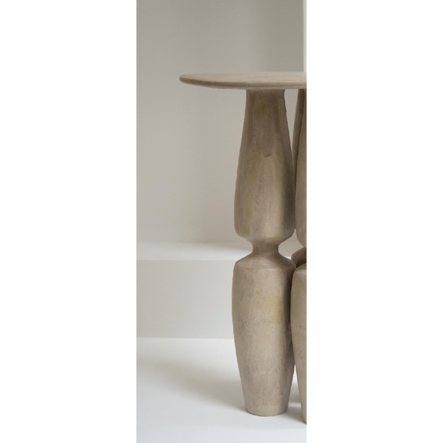 Vernissé Table d'appoint en grès par Sophie Vaidie en vente