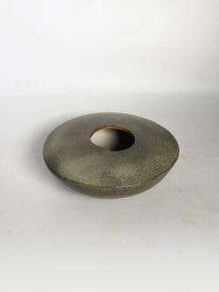 Stoneware spherical vase, France, 1960