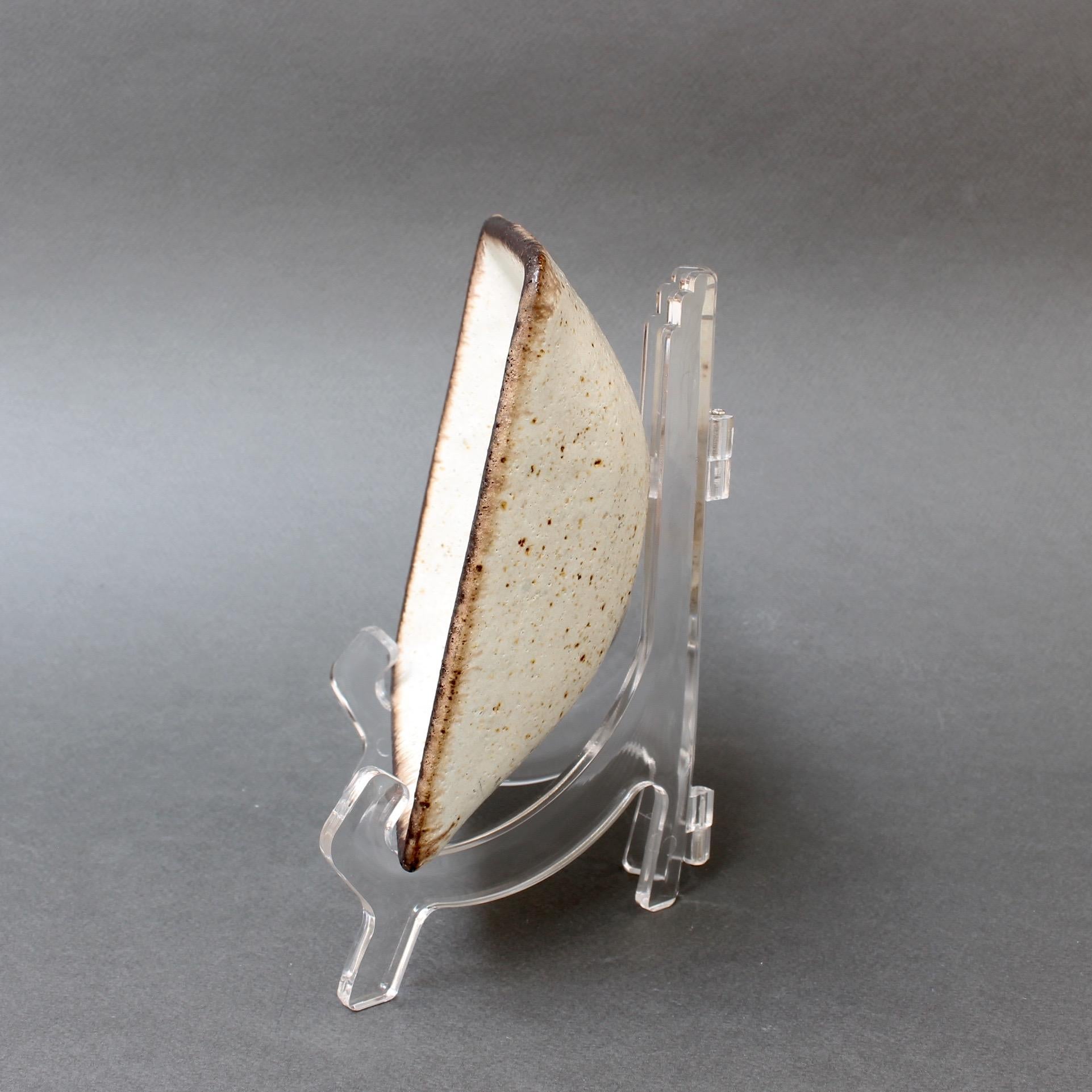 Stoneware Square Bowl / Vide-Poche by Bruno Gambone, Italy circa 1970s 3