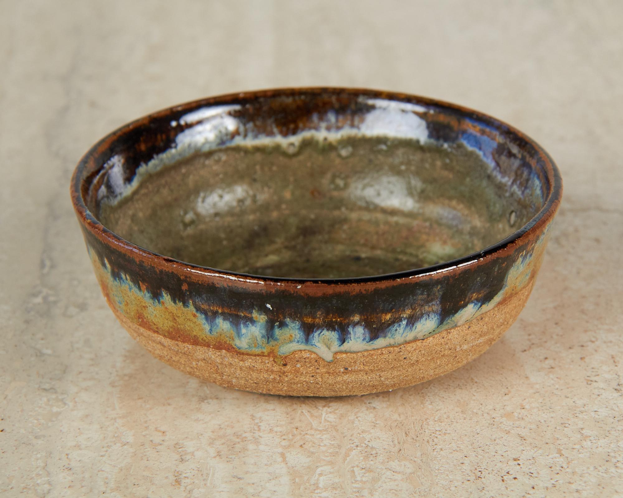 Glazed Stoneware Studio Ceramic Bowl with Glaze
