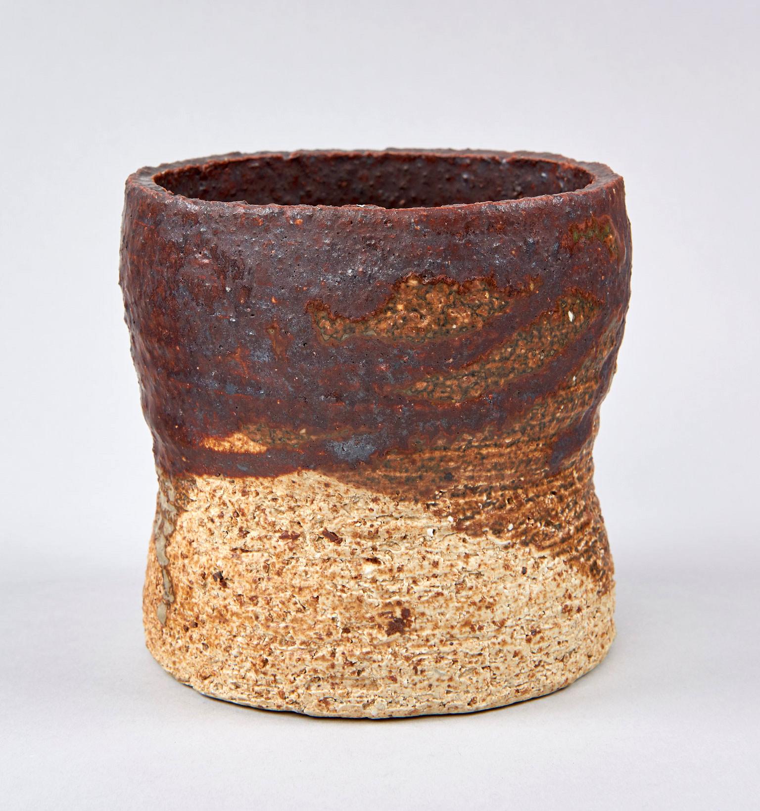 Scandinavian Modern Stoneware Studio Vase by Annikki Hovisaari