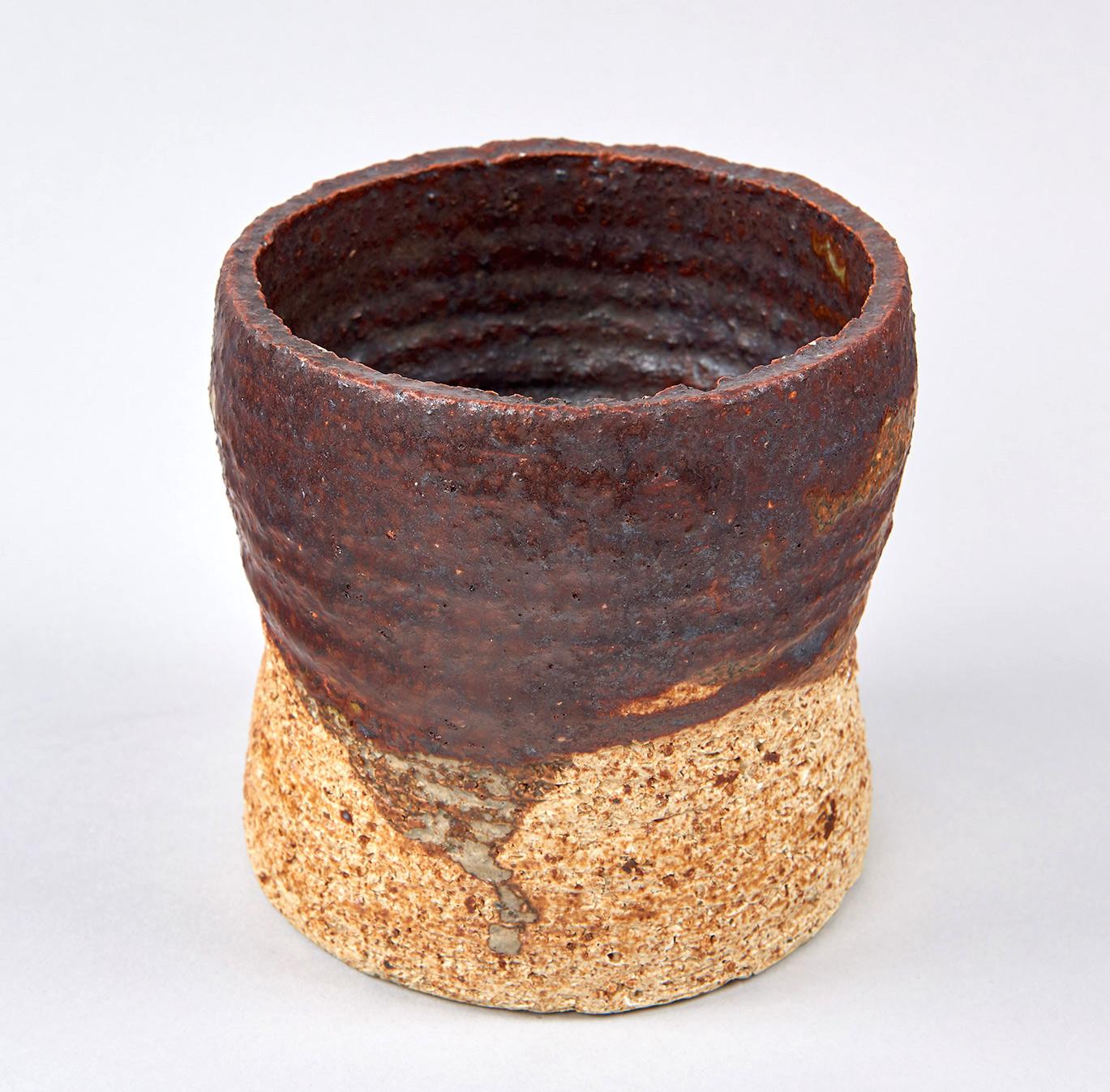 Stoneware Studio Vase by Annikki Hovisaari In Excellent Condition In Los Angeles, CA