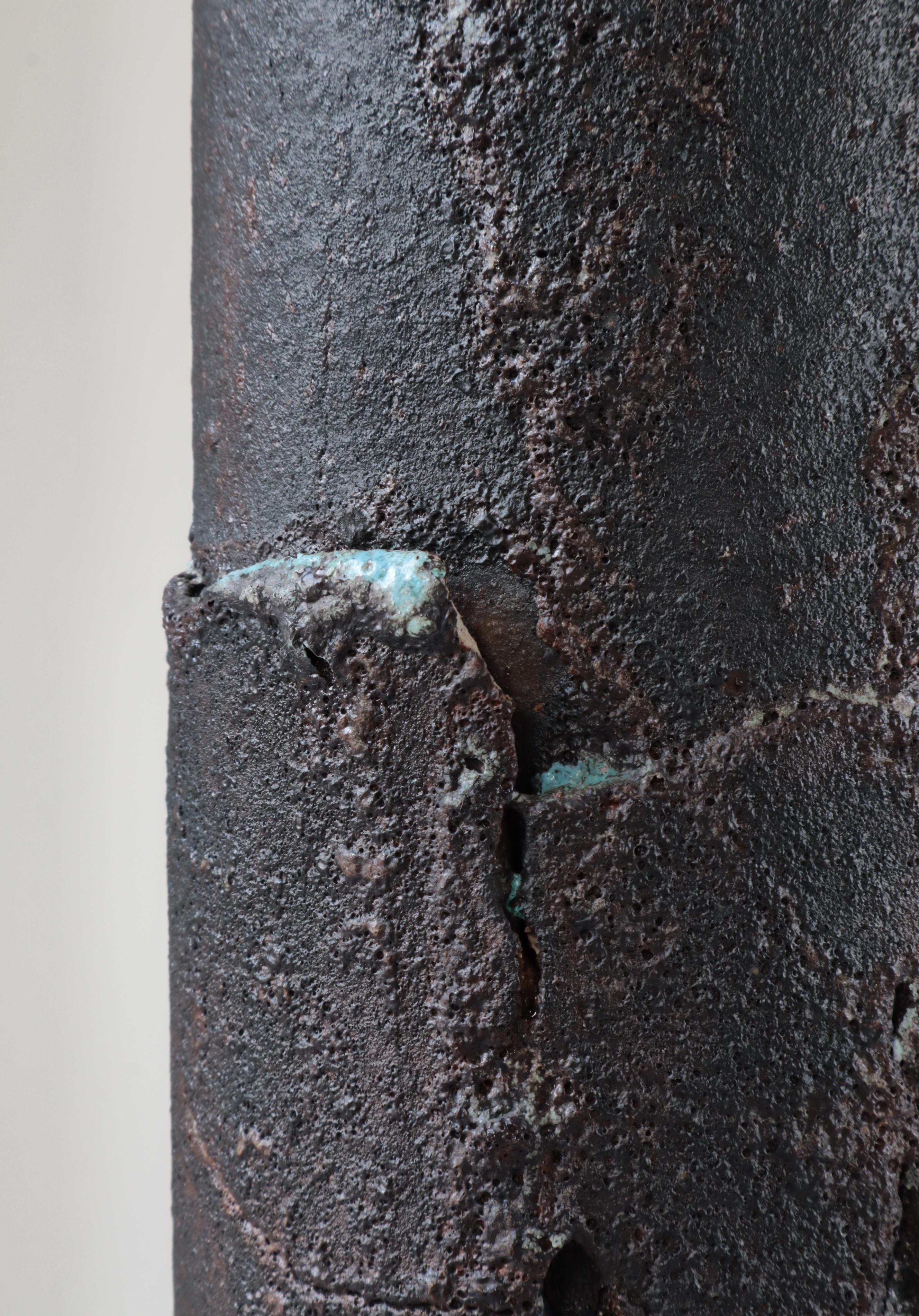 Stoneware Table / Floor Lamp by Ole Bjørn Krüger, Own Studio, Denmark, 1970s For Sale 8