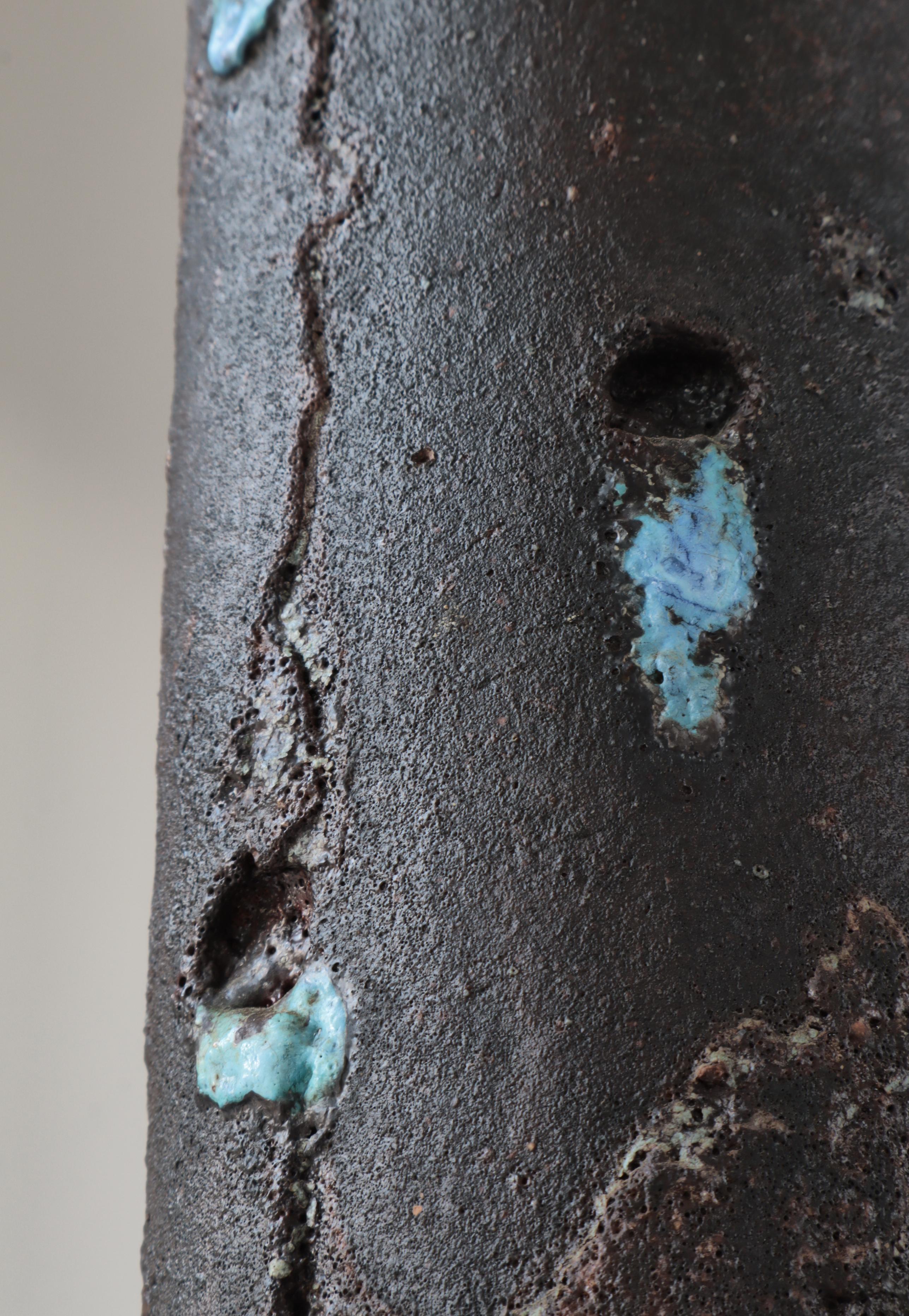 Stoneware Table / Floor Lamp by Ole Bjørn Krüger, Own Studio, Denmark, 1970s For Sale 3