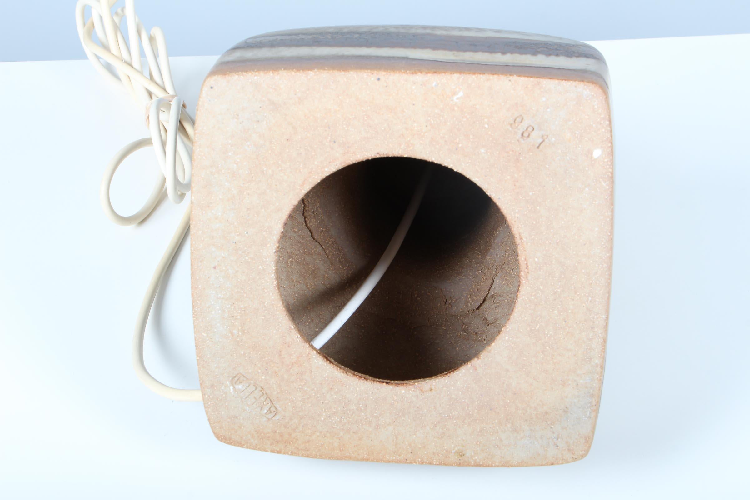 Danois Lampe à poser en grès par Axella, Danemark en vente