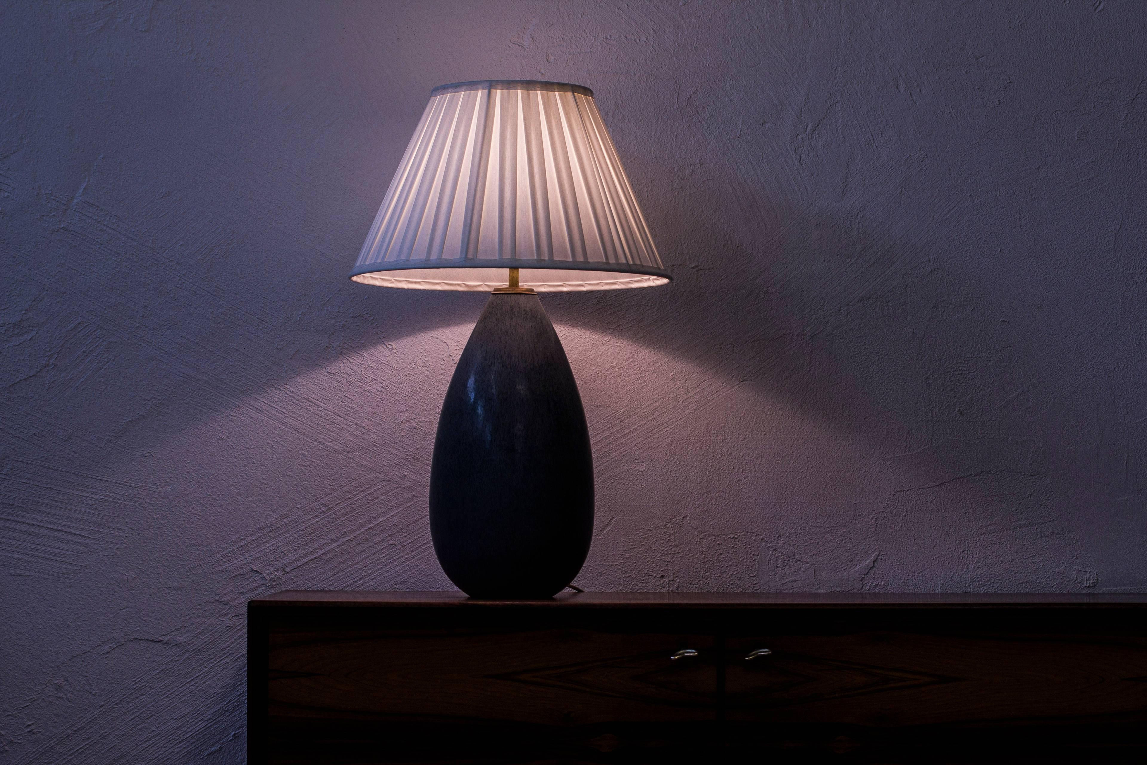 Stoneware Table Lamp by Carl Harry Stålhane, Sweden, 1950s 6