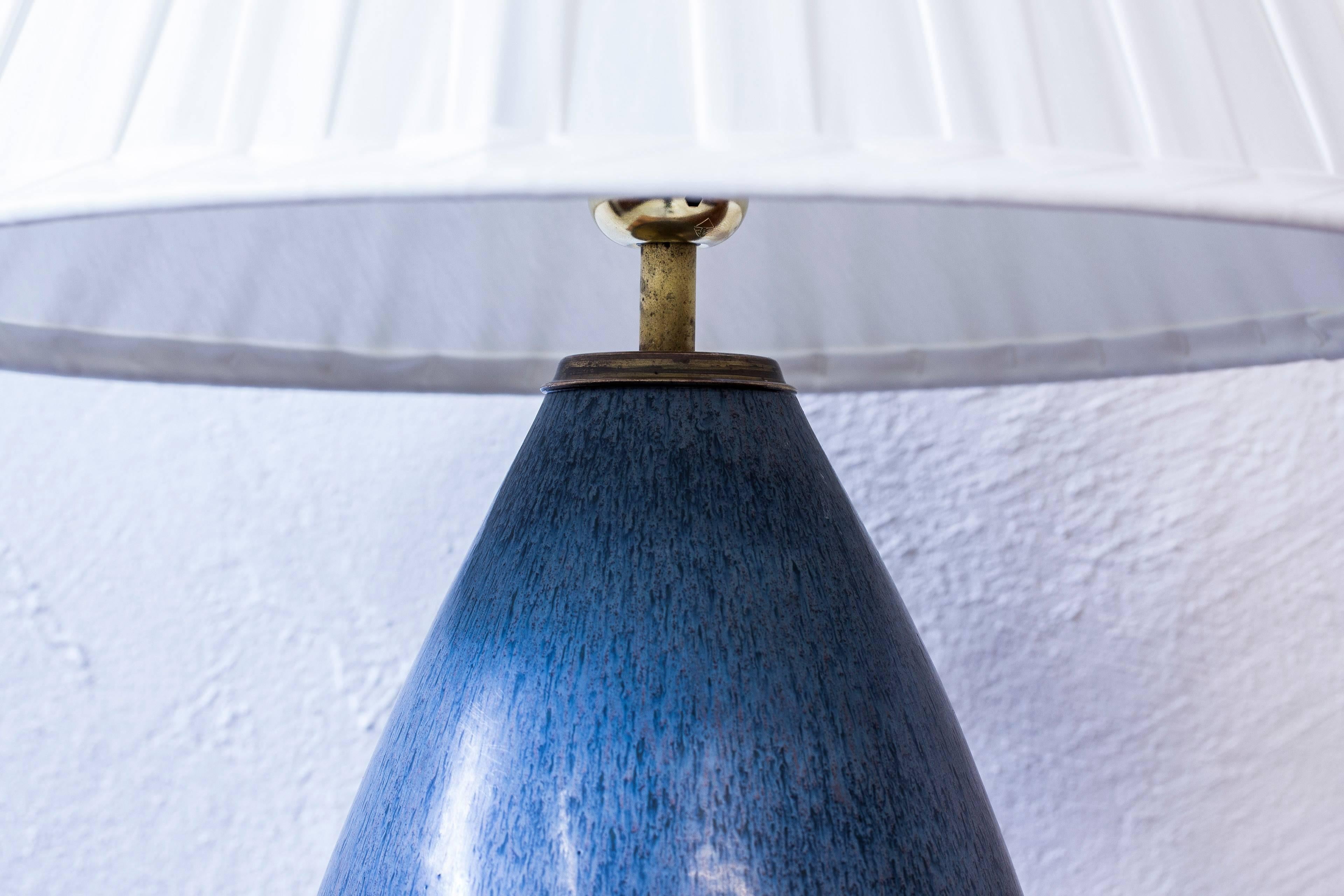 Swedish Stoneware Table Lamp by Carl Harry Stålhane, Sweden, 1950s