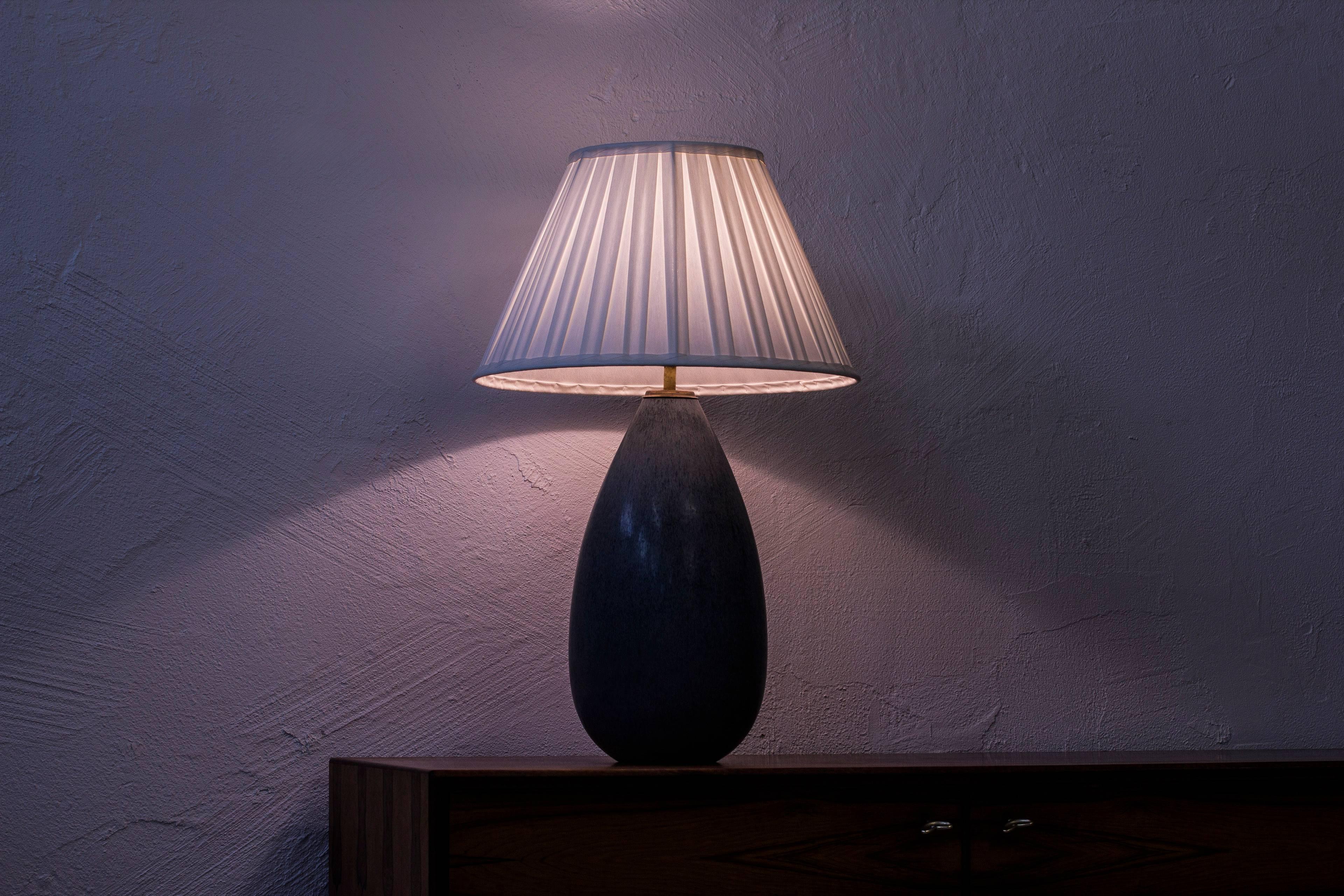 Stoneware Table Lamp by Carl Harry Stålhane, Sweden, 1950s 2