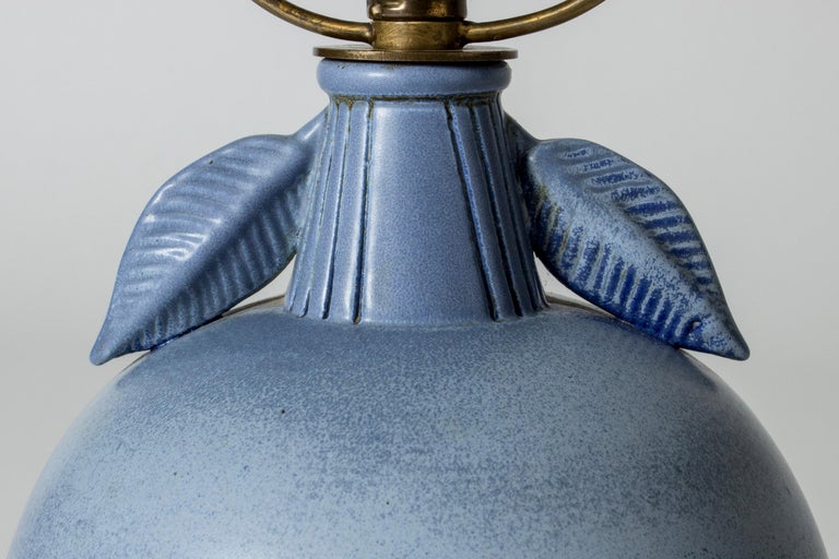 Mid-20th Century Stoneware Table Lamp by Gunnar Nylund for Rörstrand, Sweden. 1950s