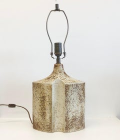 Steingut-Tischlampe von Haico Nitzsche für Søholm Pottery