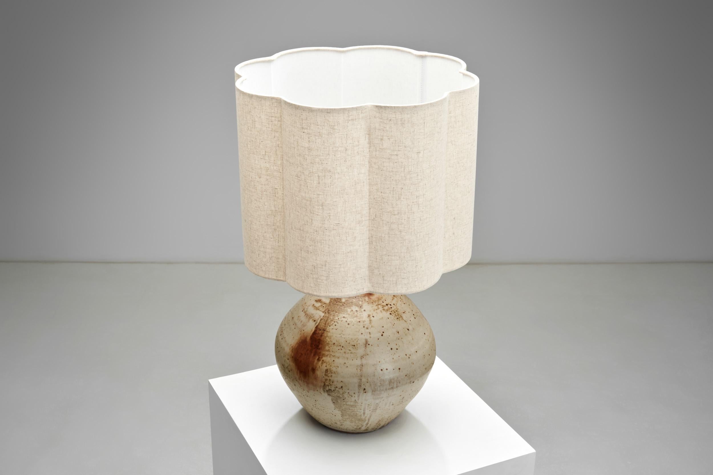 Stoneware Table Lamp by Jean Pierre Prud’homme, France ca 1960s For Sale 5