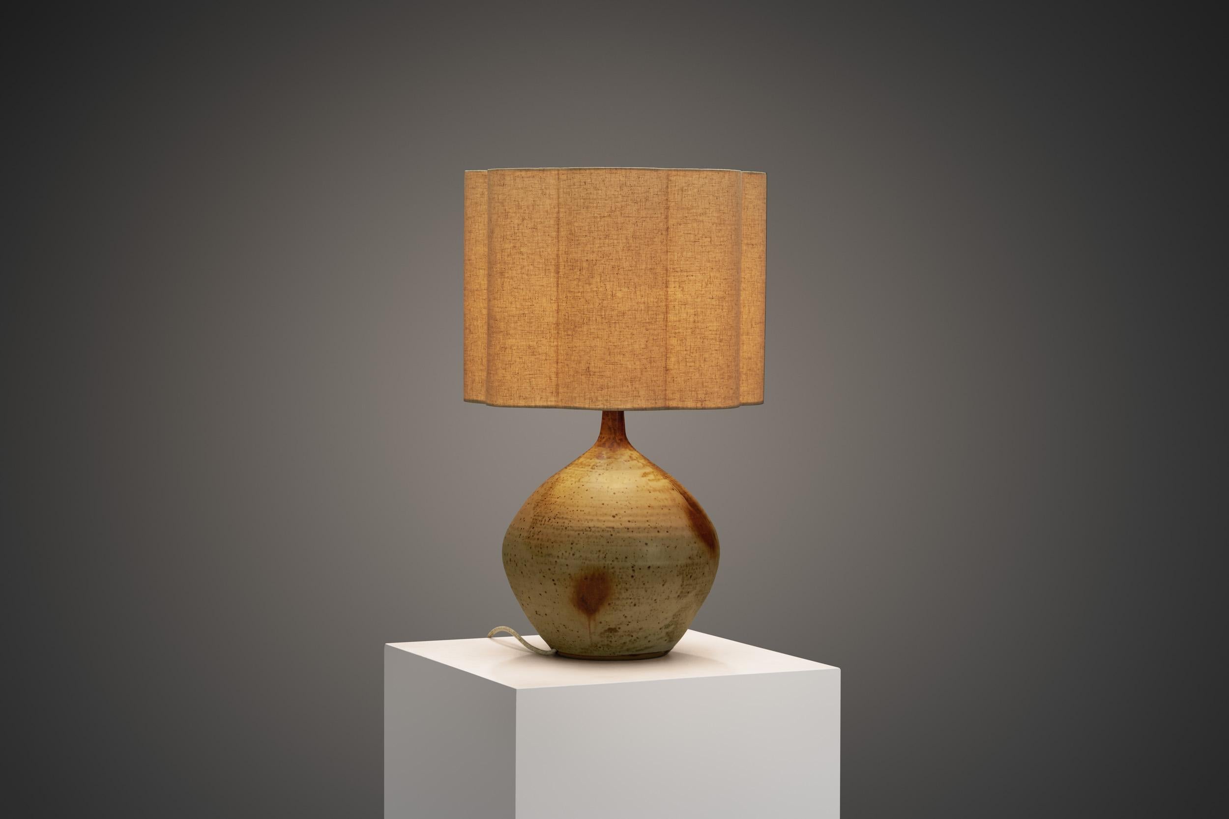 Stoneware Table Lamp by Jean Pierre Prud’homme, France ca 1960s For Sale 2