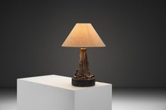 Stoneware Table Lamp by Leo Enøe for Enøe Keramik, Denmark ca 1960s