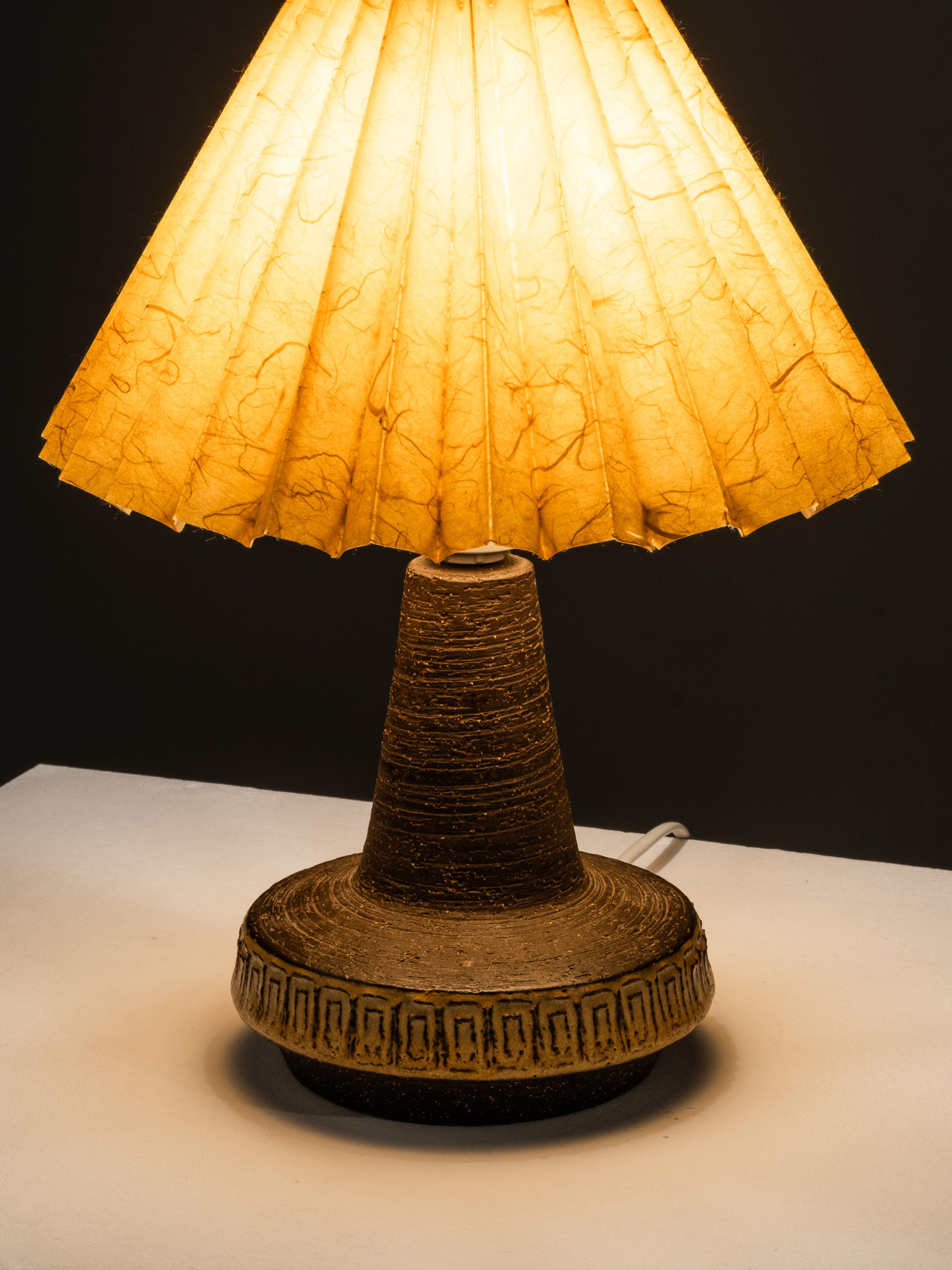 Stoneware Table Lamp by Michael Andersen & Søn, Bornholm, Denmark, 1960s For Sale 5