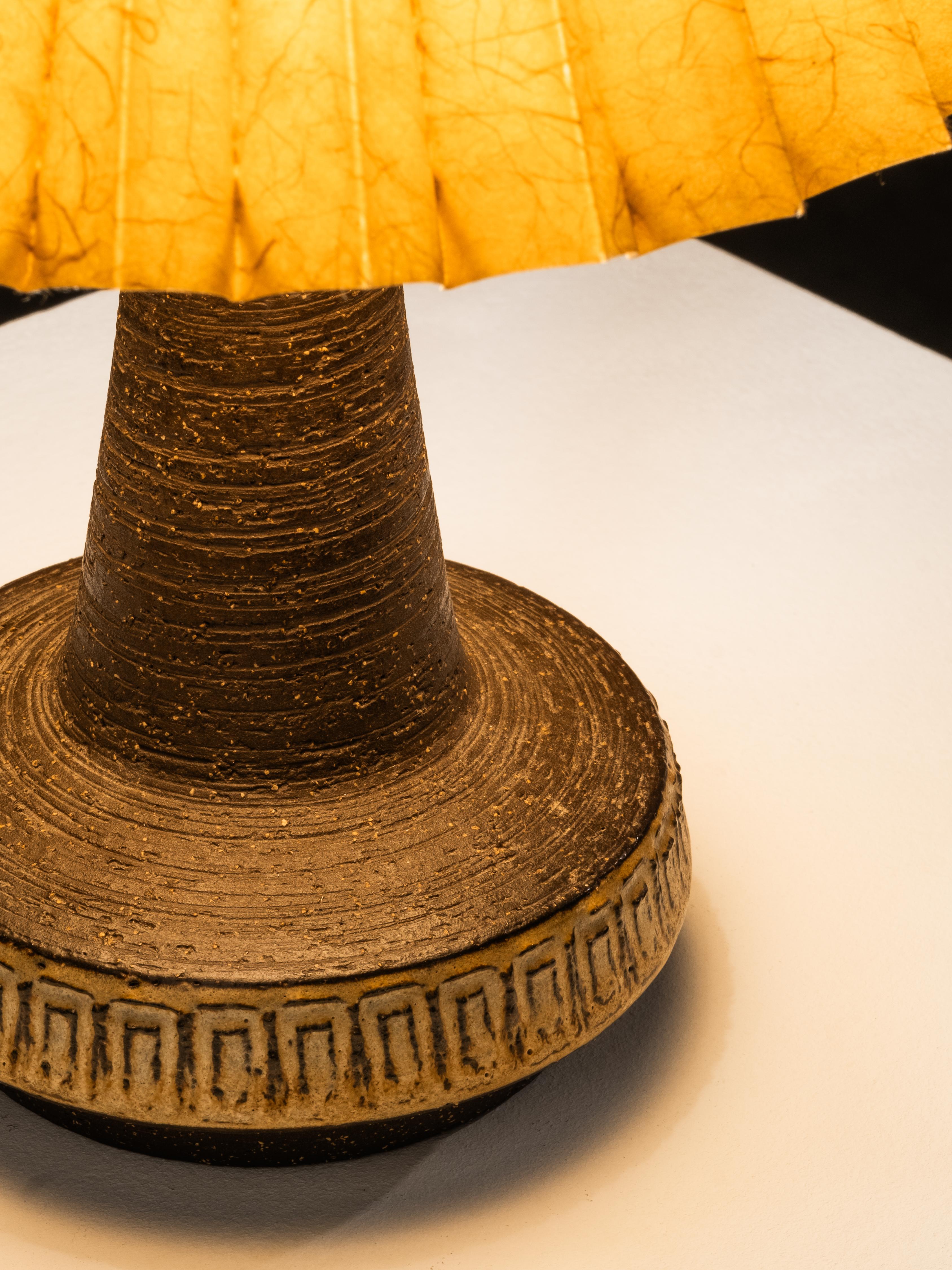 Stoneware Table Lamp by Michael Andersen & Søn, Bornholm, Denmark, 1960s For Sale 6
