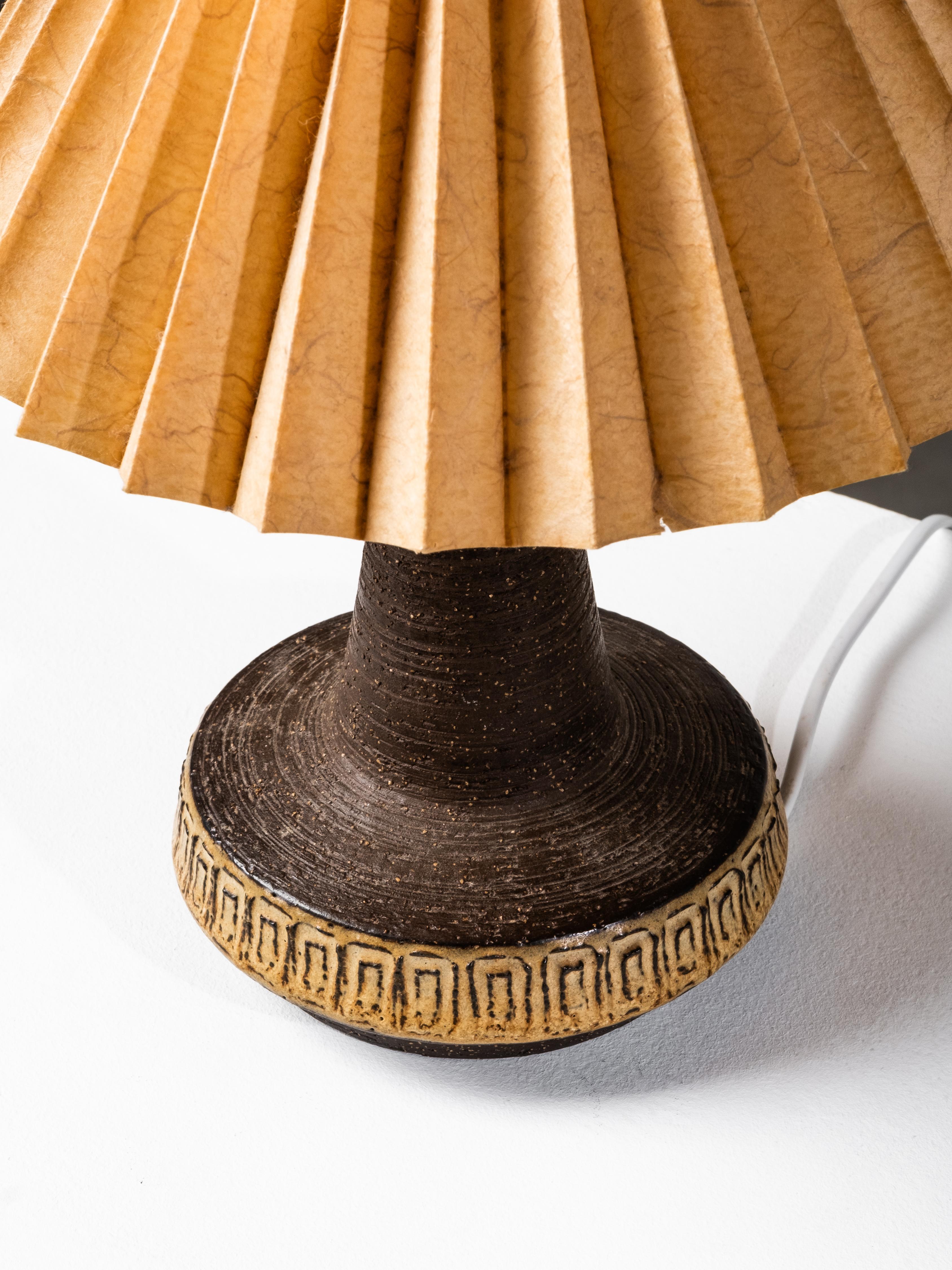 Mid-20th Century Stoneware Table Lamp by Michael Andersen & Søn, Bornholm, Denmark, 1960s For Sale