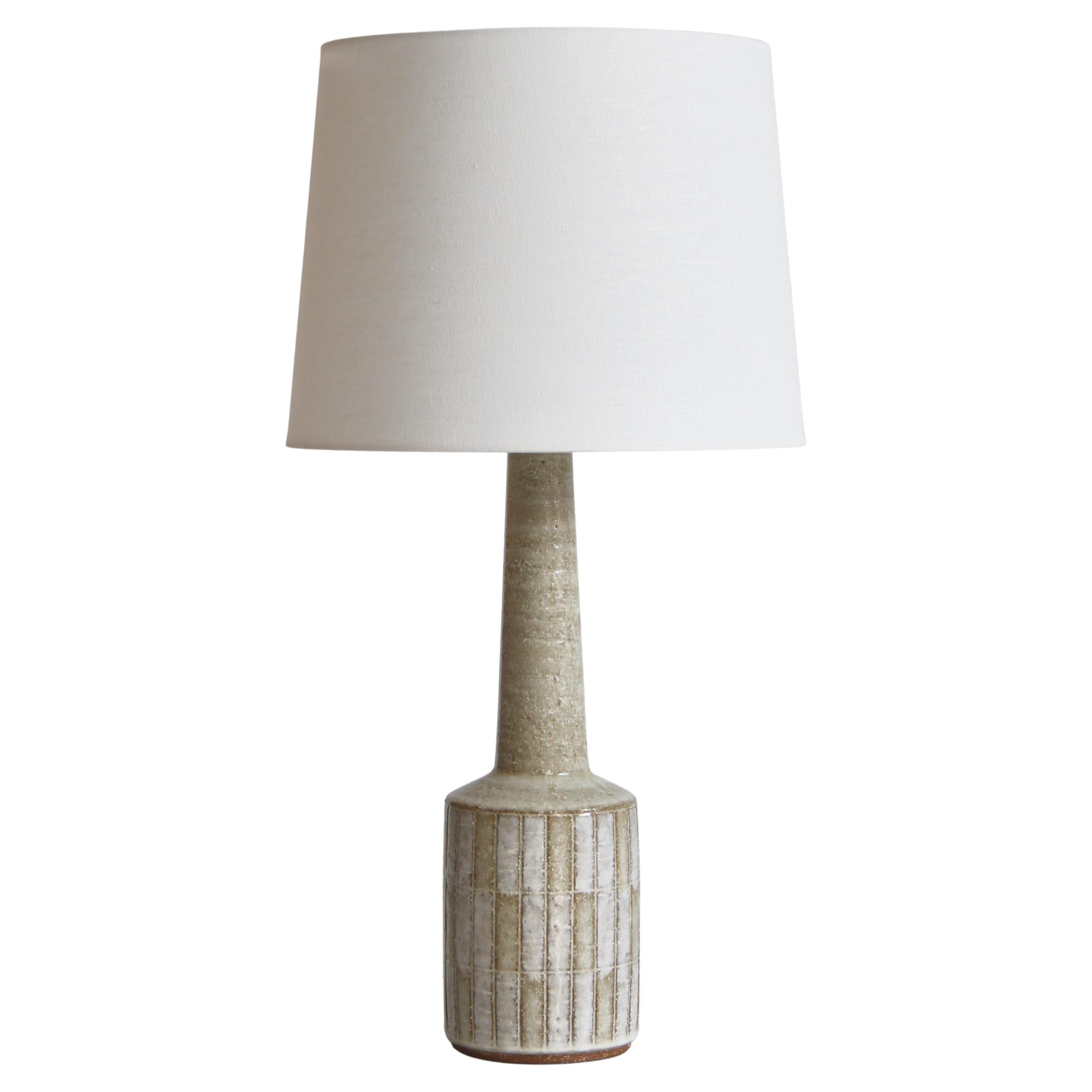 Large Stoneware Table Lamp, Per Linneman-Scmidt, Palshus, Denmark, 1960s