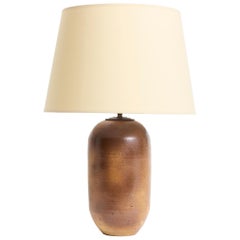 Lampe à poser en grès par Pierre Digan
