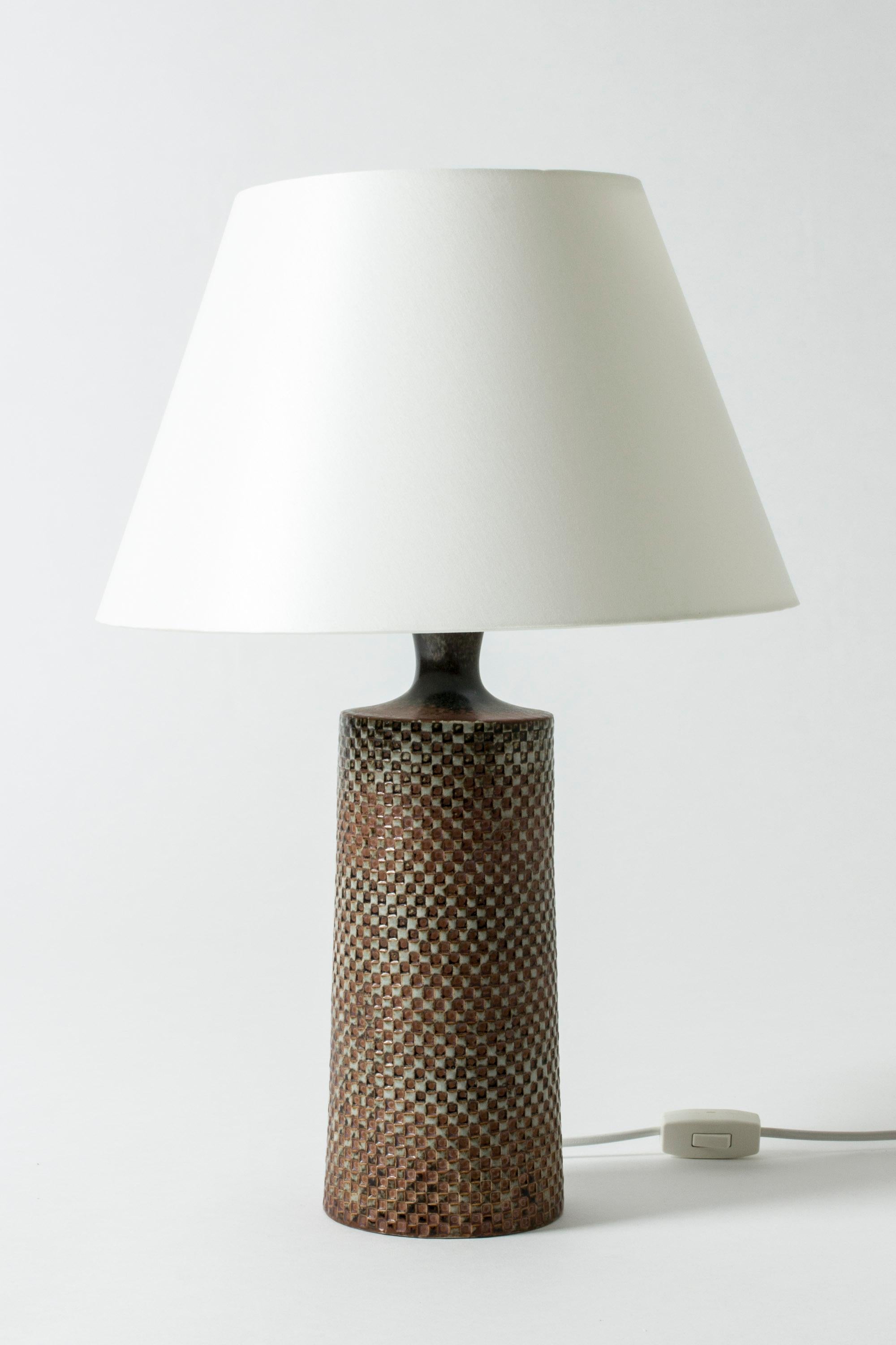 Scandinavian Modern Stoneware Table Lamp Designed by Stig Lindberg for Gustavsberg, Sweden, 1950s