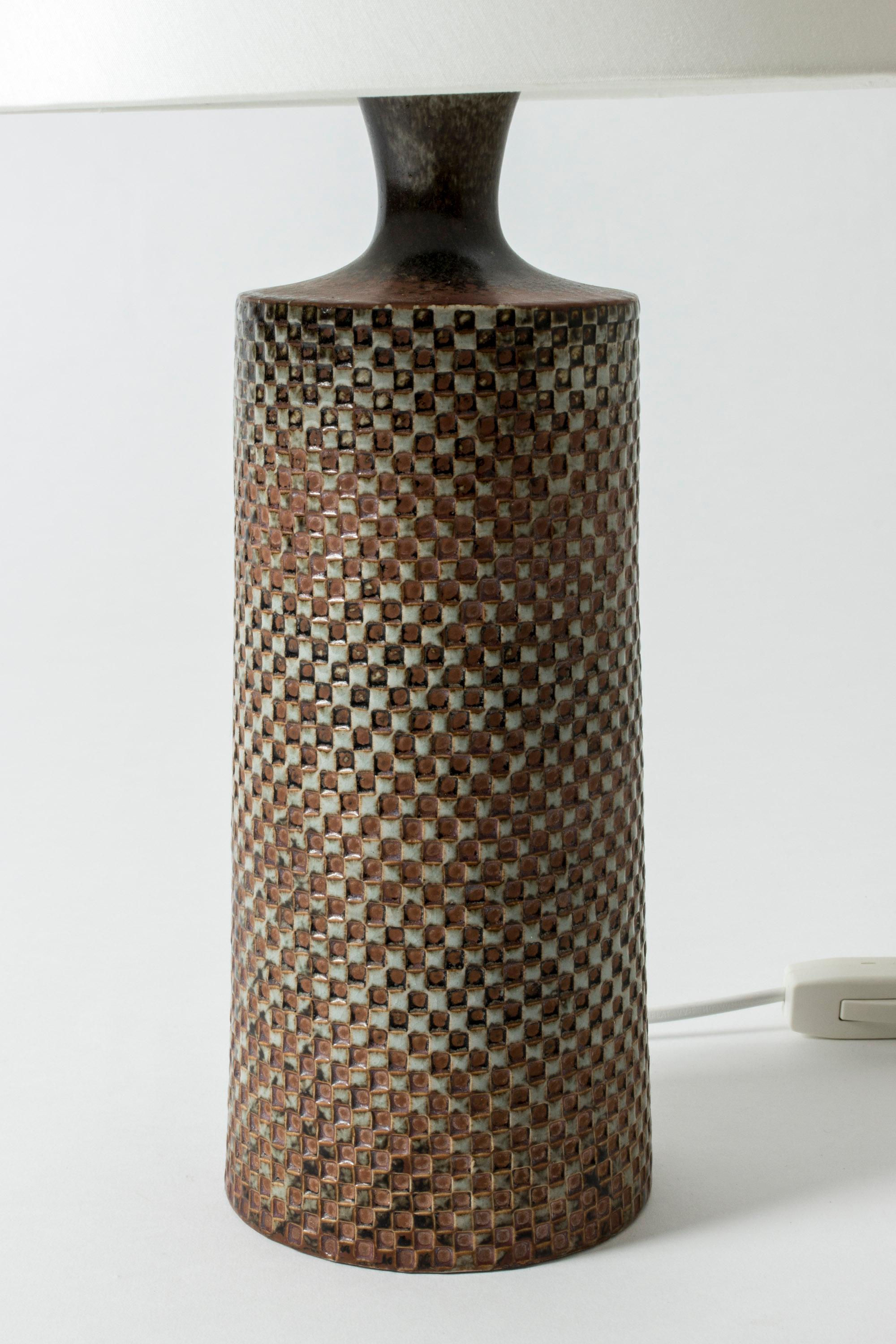 Ceramic Stoneware Table Lamp Designed by Stig Lindberg for Gustavsberg, Sweden, 1950s