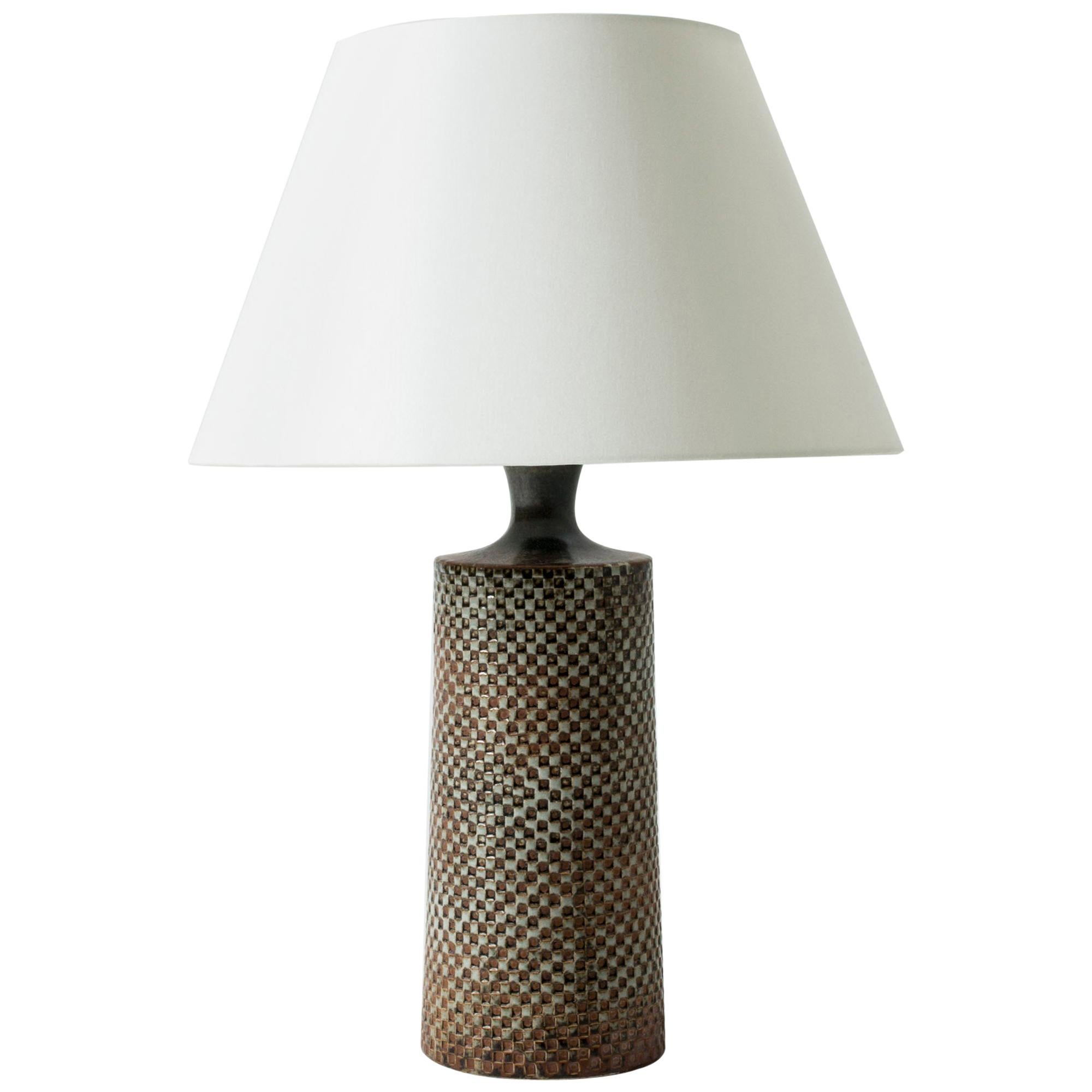 Stoneware Table Lamp Designed by Stig Lindberg for Gustavsberg, Sweden, 1950s