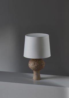 Stoneware Table Lamp Light Glazing by Bodil Marie Nielsen, Denmark, 1960s
